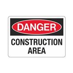 Danger Construction Area Sign